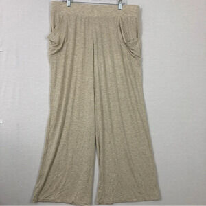New Monroe & Main Beige/Oatmeal Ultra Soft Stretch Wide Leg Pants XL